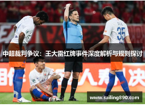 中超裁判争议：王大雷红牌事件深度解析与规则探讨